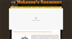 Desktop Screenshot of mclaganstaxidermy.com